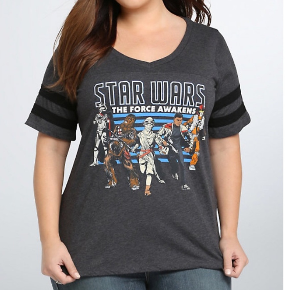 Torrid Star Wars The Force Awakens Football Tee